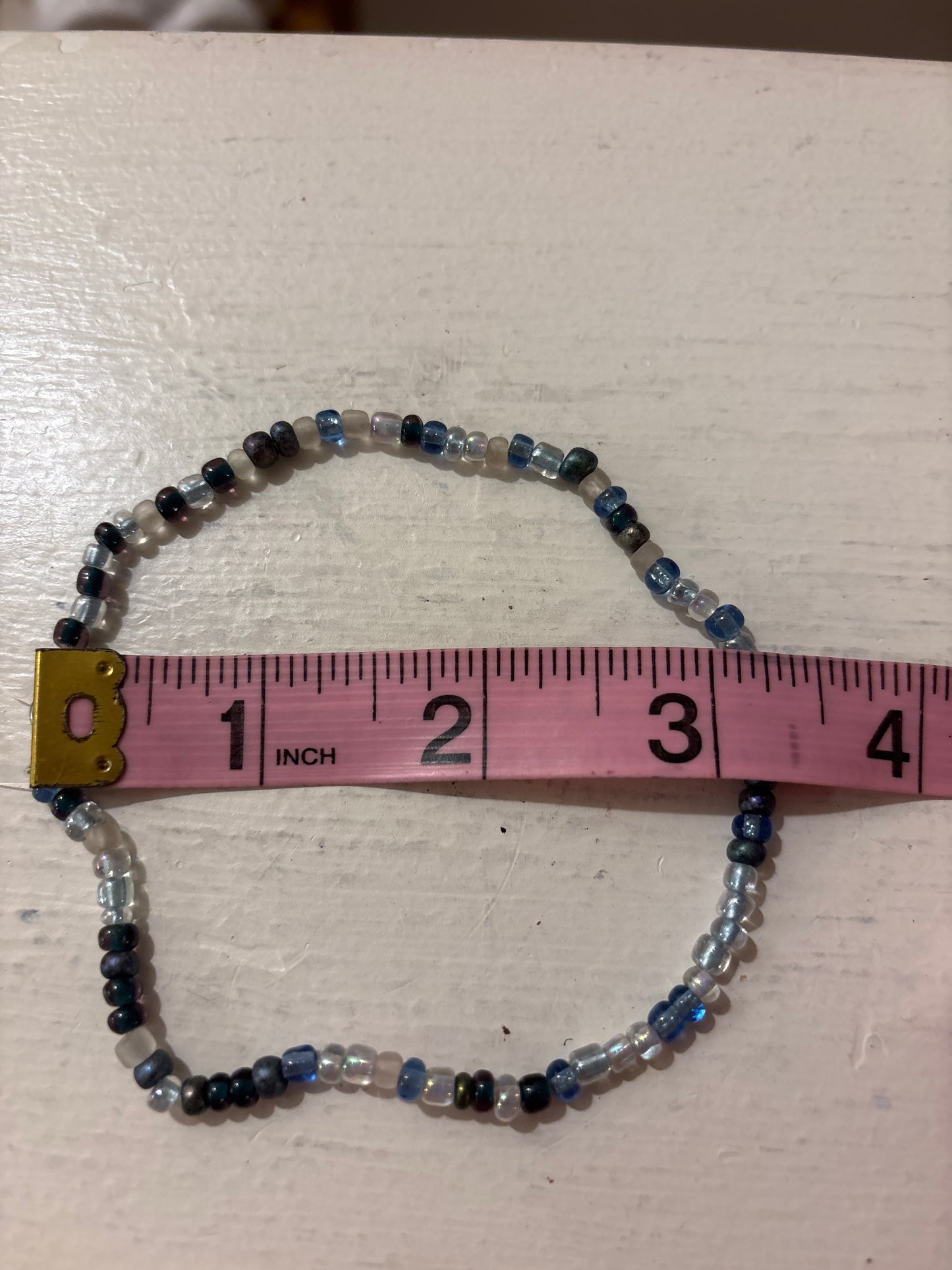 Blue multi beaded bracelet