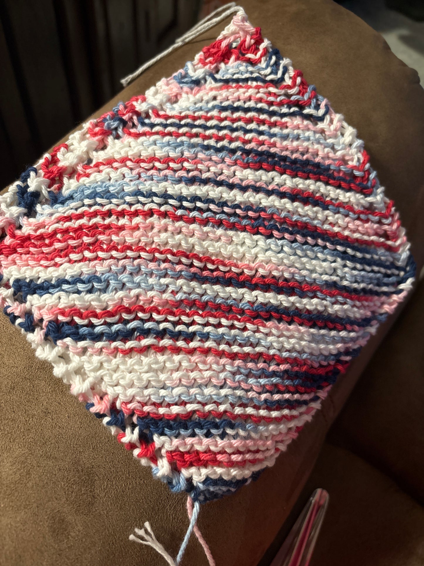 Red white and blue dishcloths