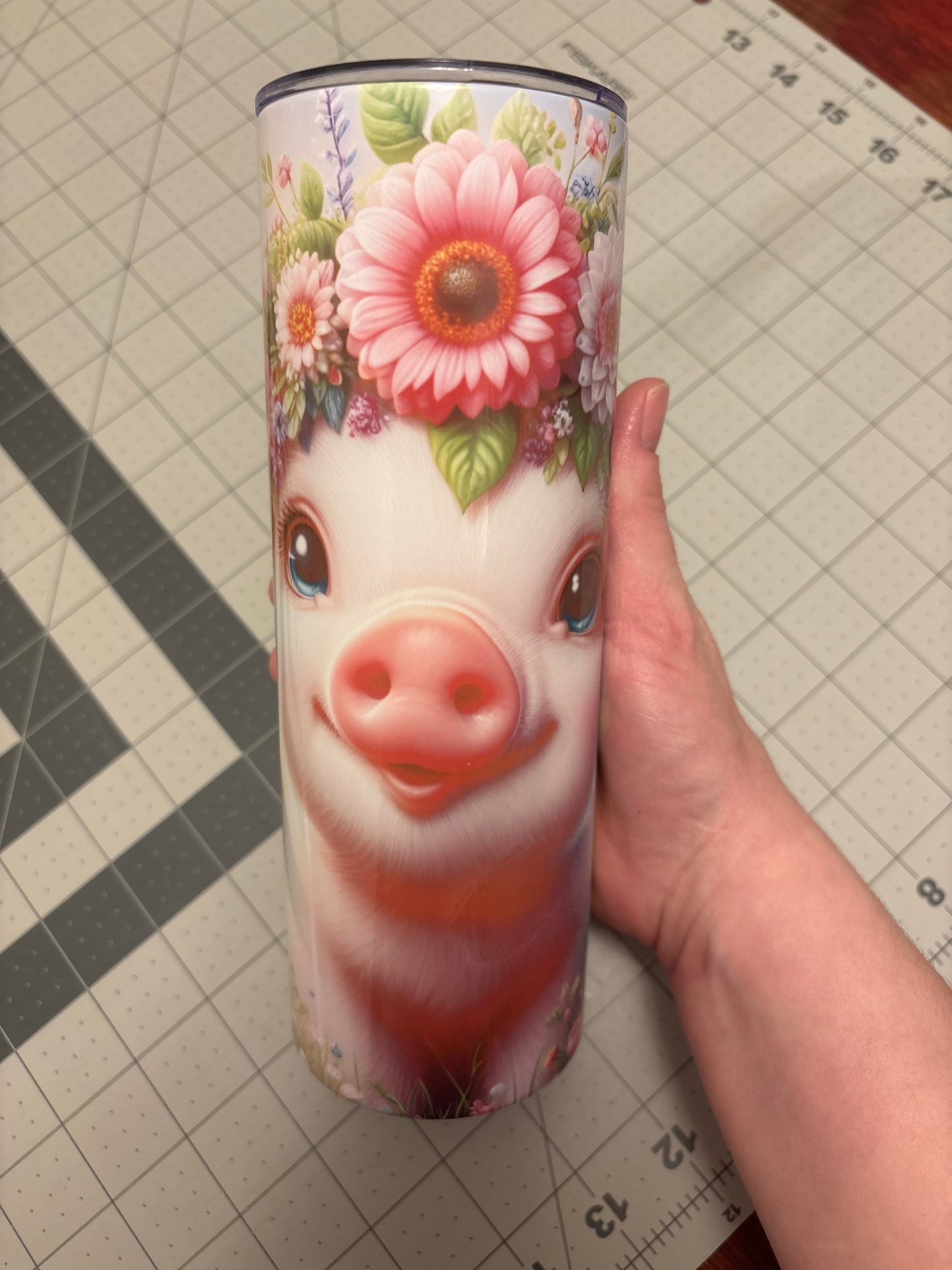 20 ounce baby pig tumbler