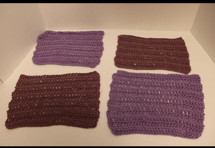 Set of 7 cotton dishcloths