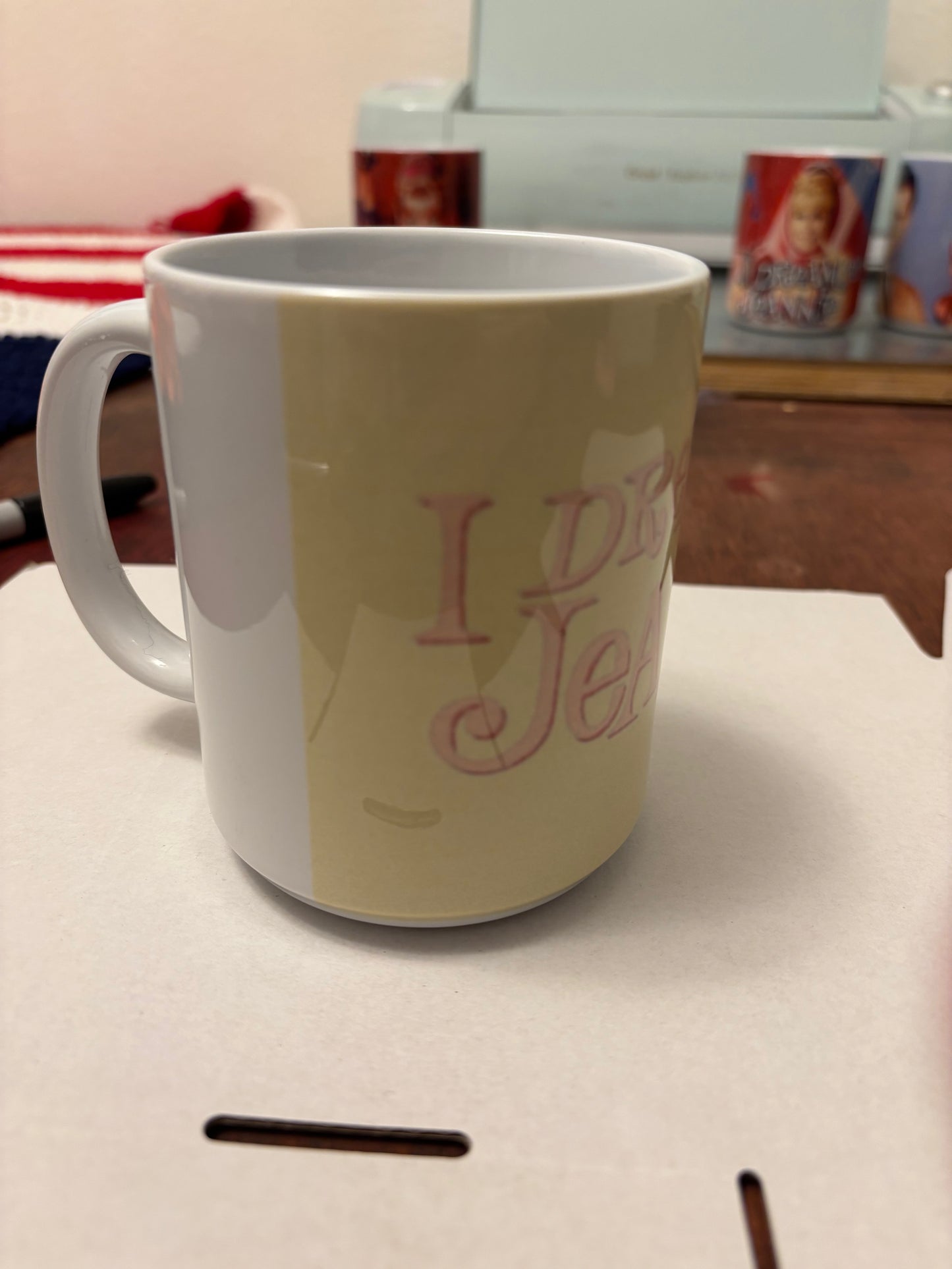 Yellow I Dream Of Jeannie 12 ounce Mug