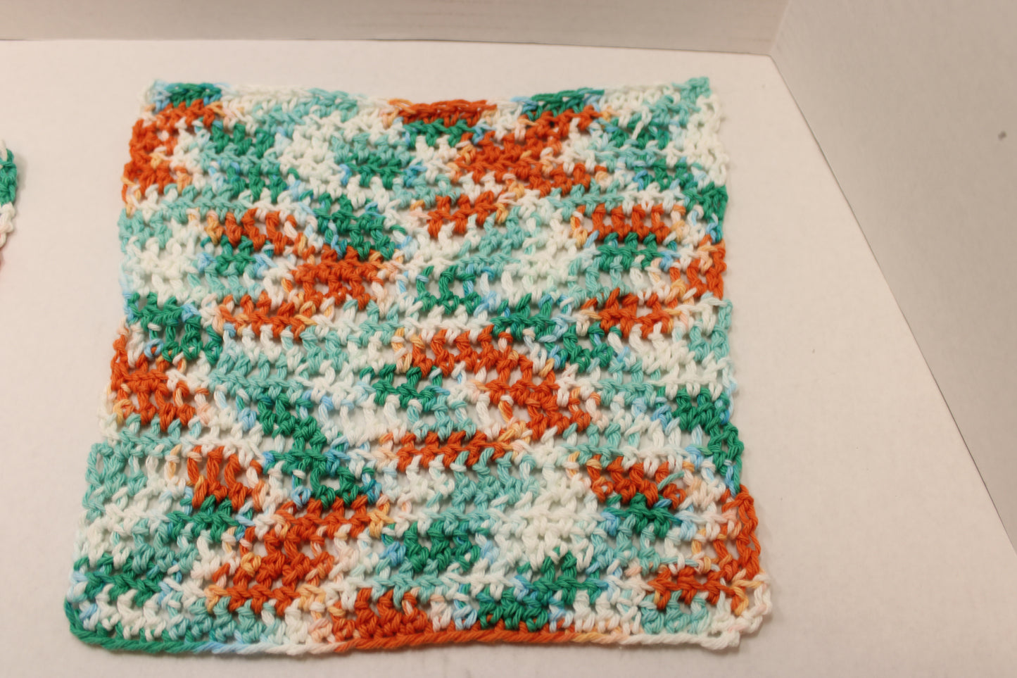 Set of two ocean seas cotton dishcloths