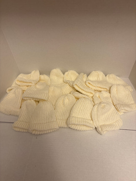 22 off white baby hats