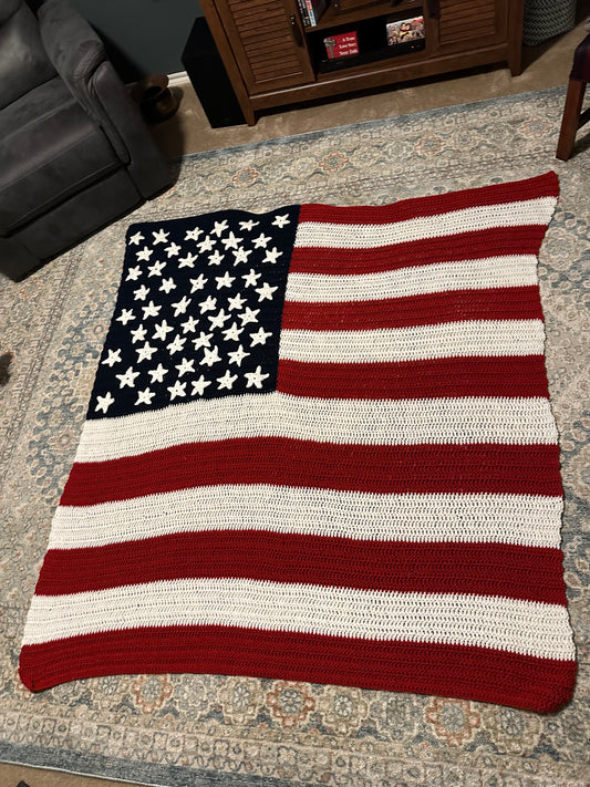 American Flag Blanket