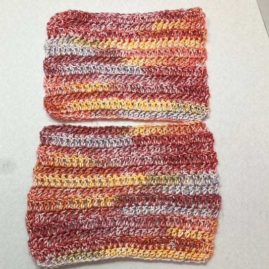 2 harvest dishcloths