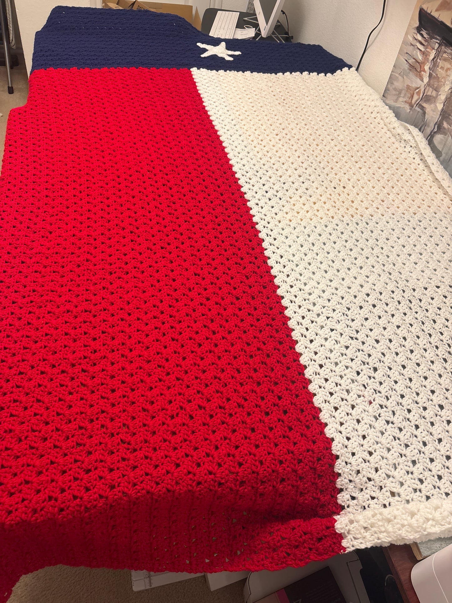 Texas flag blanket