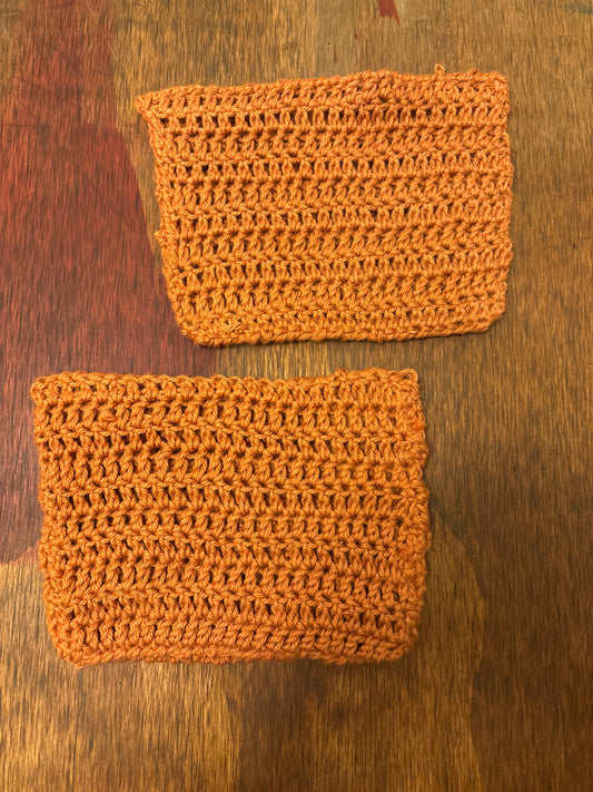 Fall orange hot pads