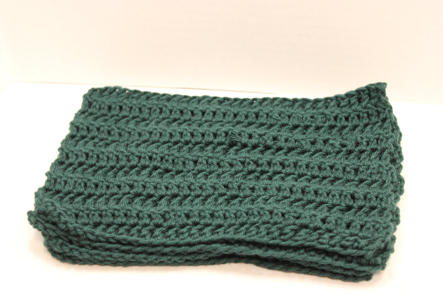 set of 4 green cotton dishcloths